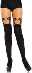 Leg Avenue Dual Strap Heart Garters 2332 Black