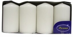Provence Świeca cylinder biały, 5 x 9 cm,