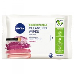 NIVEA Wipes Łagodzące chusteczki do demakijażu - cera