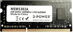 Pamięć RAM 1x 4GB 2-POWER SO-DIMM DDR3 1600MHz