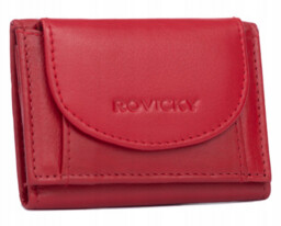 Mały portfel damski ze skóry naturalnej - Rovicky
