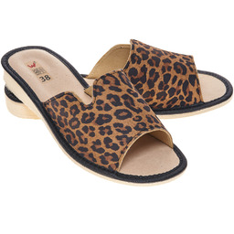 Wójciak Podhale damskie kapcie domowe laczki skóra naturalna