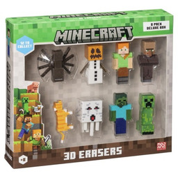 P.m.i. Kids World MINECRAFT 3D ERASERS - 8