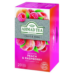 Ahmad Peach & Raspberry Tea 20 torebek po