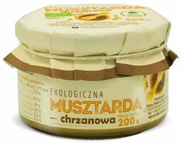 Musztarda chrzanowa 200 g dary natury (EKO)