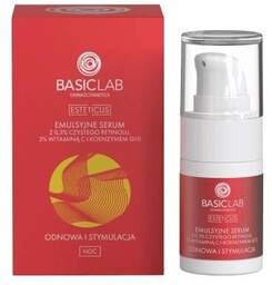 BASICLAB Esteticus Emulsyjne serum na noc z retinolem,
