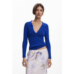 Cienki sweter z guzikami