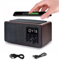 Radiobudzik Ładowarka Indukcyjna Bluetooth Manta