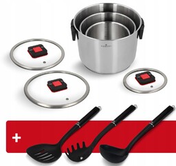Zestaw garnków 6 el. Kompact Zwieger+Podbierak, łyżka
