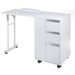 Stolik do manicure składany BD-3802 BIAŁY