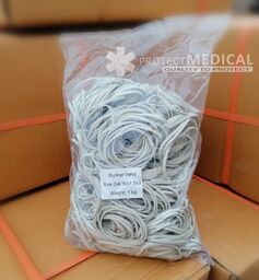 Gumki recepturki 40mm /1,5mm/ 20kg/ BIAŁA