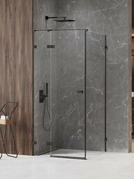 Czarna kabina prysznicowa lewa 80x110 EXK-6853 Avexa Black
