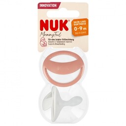NUK Smoczek 0-9m Mommy Ful czerwony/biały op.2 szt.