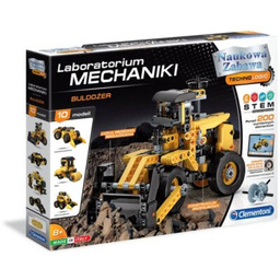 CLEMENTONI Klocki plastikowe Naukowa zabawa Mechanics Buldożer 50633