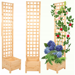 Pergola drewniana wysoka doniczka skrzynka na kwiaty 190x40x40