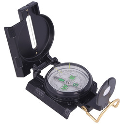 Busola soczewkowa Barbaric Military Metal Compass, Black (33105)