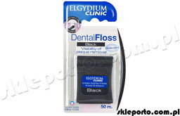 Elgydium Clinic DentalFloss Black - 50 m nić