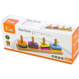 VIGA Klocki sensoryczne z sorterem kształtów 50968