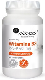 Suplement diety, Aliness, Witamina B2 R-5-P (ryboflawina) 40