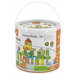 VIGA Klocki drewniane Zoo 50286
