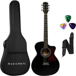 MUSICMATE Gitara akustyczna BK-38 Czarny Akcesorium za 1