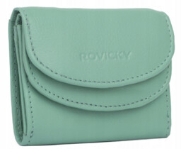 Elegancki skórzany mały portfel damski Rovicky