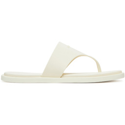 Japonki Calvin Klein Toepost Tpu Slide HW0HW02836 Écru