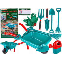 Zestaw Narzędzi Ogrodowych Dla Dzieci 18El Taczka Grabki