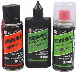 Zestaw do broni Brunox: 2x Lub&Cor, Gun Care