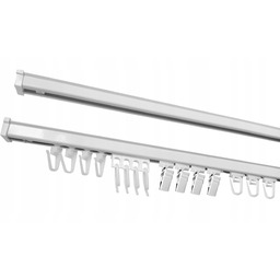 Karnisz szyna sufitowa aluminiowa Ps 270 cm zestaw