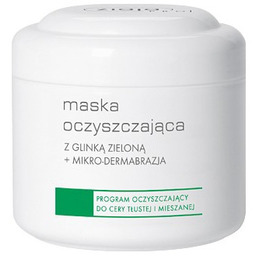 Ziaja Pro, maska oczyszczająca z glinką + mikrodermabrazja,