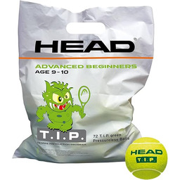 HEAD Tip zielona piłka tenisowa, żółta, rozmiar uniwersalny