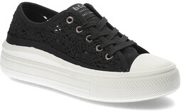 Czarne Trampki Lee Cooper Damskie Buty Na Platformie