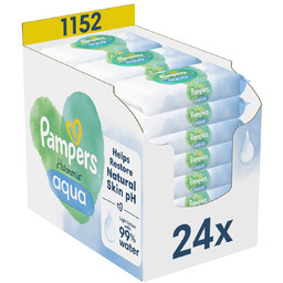 Chusteczki Nawilżane Pampers Harmonie Aqua, 24 x 48
