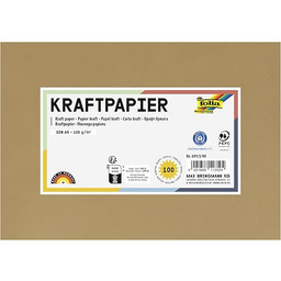 folia 691/5/98 zestaw 100 arkuszy naturalnego papieru kraft