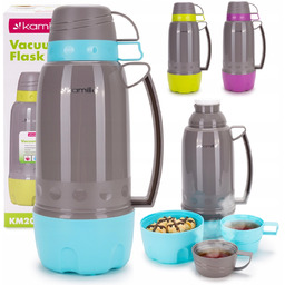 Termos Bidon Butelka Kubek Termiczny Szklany Wkład 1800