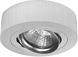 Lampa spot halogenowa ruchoma srebrna szczotkowana GU10 1007