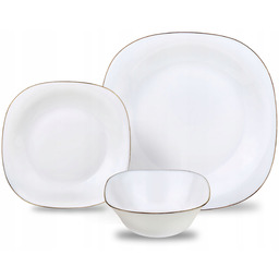 Zestaw obiadowy Serwis18 el. Topaz KH-1923 kwadratowe talerze