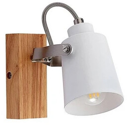 Lindby - Blana Lampa Ścienna White/Wood
