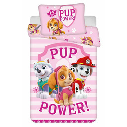 Jerry Fabrics Pościel bawełniana 100x135 Psi Patrol Paw
