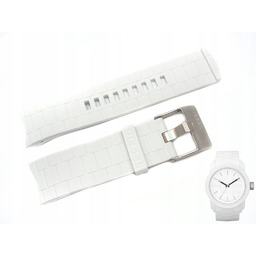 Pasek DIESEL DZ1436 biały gumowy