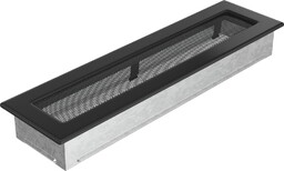 Kratka wentylacyjna kominkowa 11x42 czarna