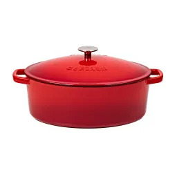 Gerlach Natur Iron Indukcja Żeliwo 5,5l Czerwony Brytfanna