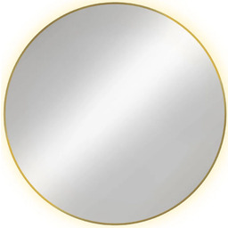 Edinos Złote Okrągłe Lustro Podświetlane Wiszące C2-N43