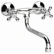 FERRO XR5 RETRO bateria zlewozmywakowa ścienna, chrom