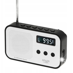 Radio przenośne cyfrowe Pll Am/fm akumulator budzik zegar