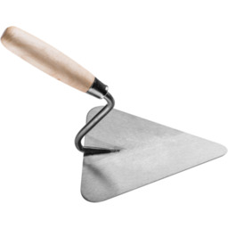 Kielnia murarska trójkątna 20 cm stalowa rączka drewniana