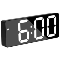 Alarm TSV Zegar lustrzany wyświetlacz LED, zegar cyfrowy