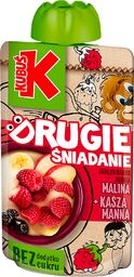 Kubuś Mus Drugie Śniadanie, jabłko, banan, aronia, kasza