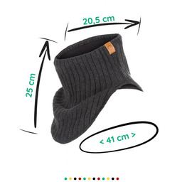 Męski Komin Zimowe z Polerem Brdrene K1 Ciemnoszary